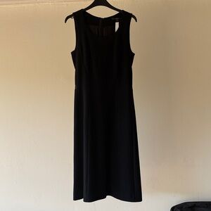 Louis Vuitton A line Black Midi Dress